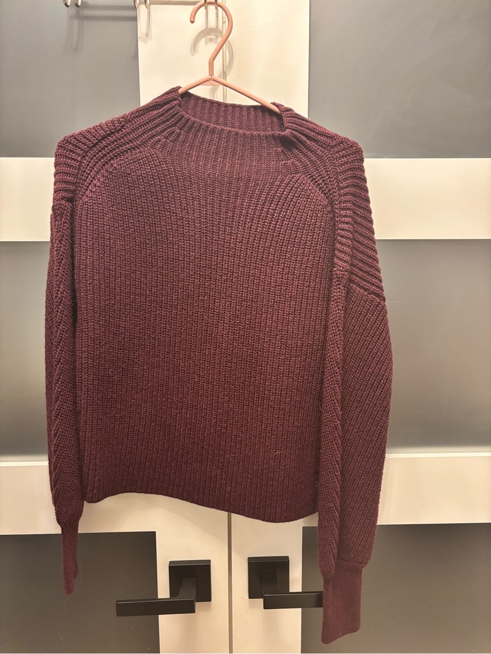 Dynamite Women's Crewneck Sweater - Burgundy